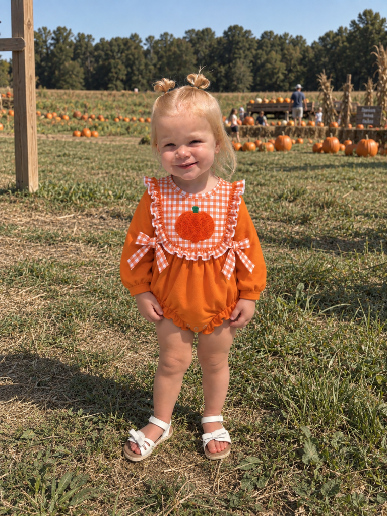 Girls Pumpkin Bubble