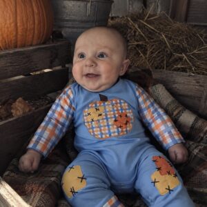 Boys Patchwork Romper